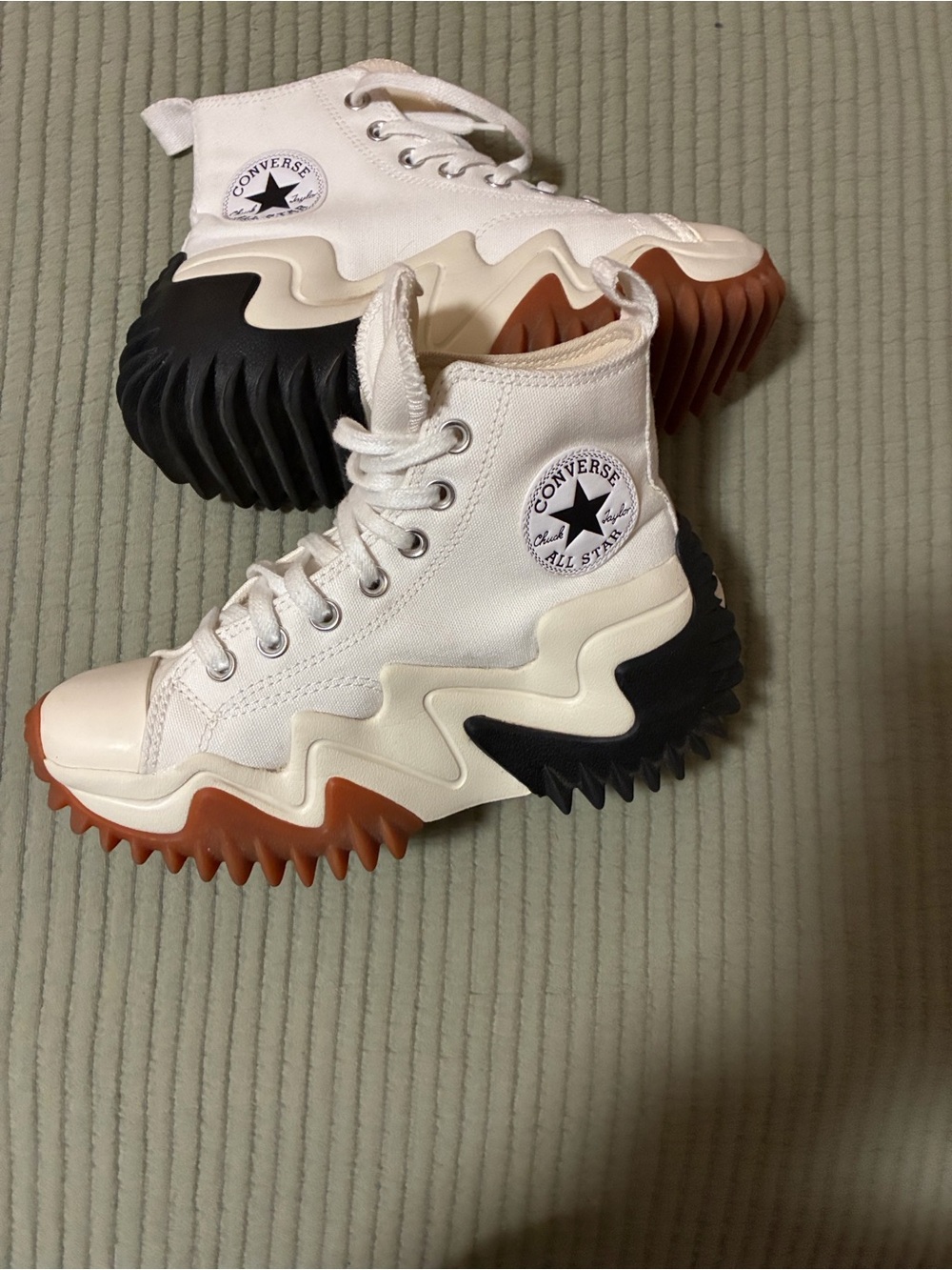 Converse W’s Size 6-All Star Motion High Top Sneakers - W/B w/Honey soles